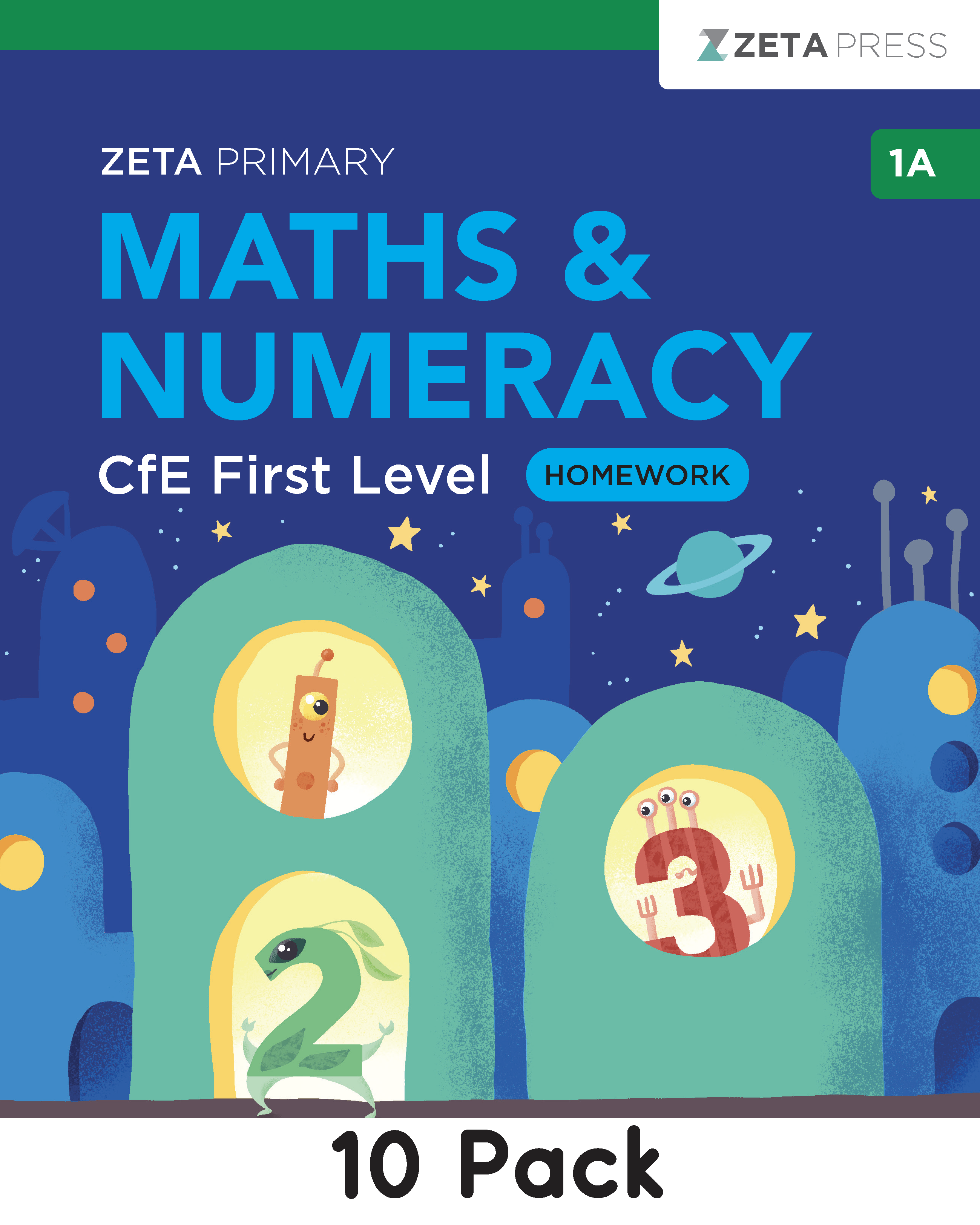 CfE First Level Homework 1A Write-on (10 Pack)