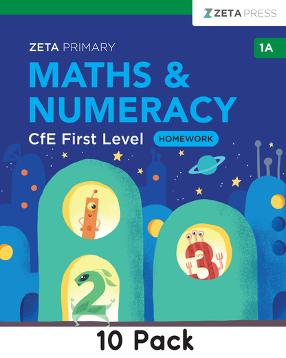 CfE First Level Homework 1A Write-on (10 Pack)