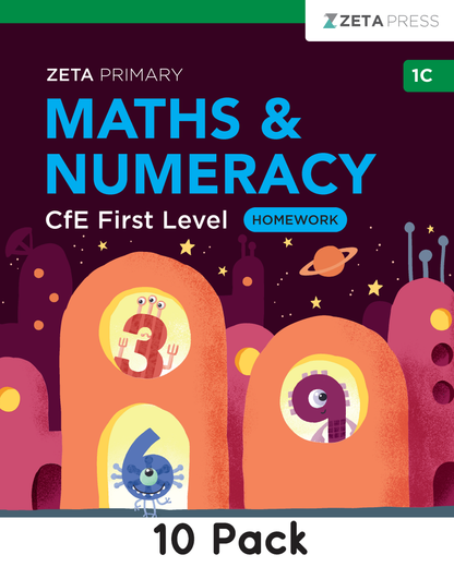 CfE First Level Homework 1C Write-on (10 Pack)
