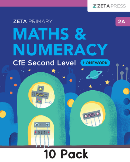 CfE Second Level Homework 2A Write-on (10 Pack)